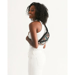 "Pink Panther x White Hibiscus" Crossbody Sling