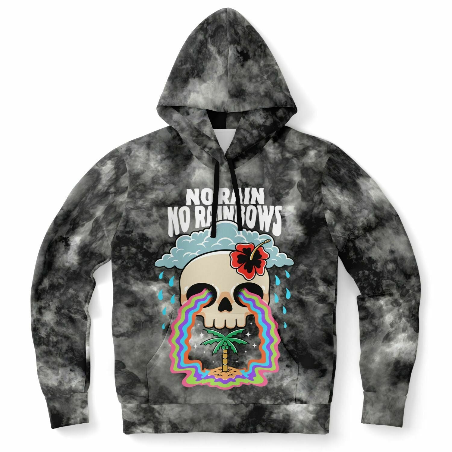 Unisex No Rain, No Rainbows Hoodie - Smoke