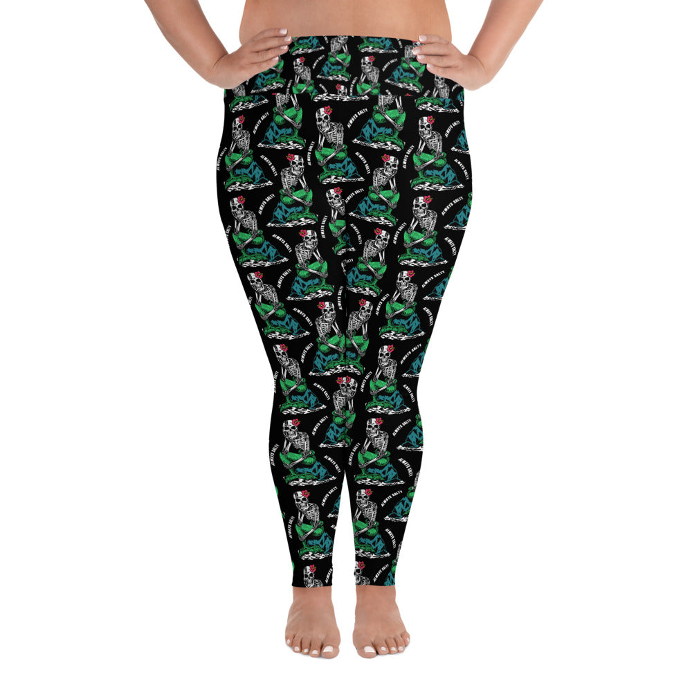 "Always Salty" Print Plus Size Leggings