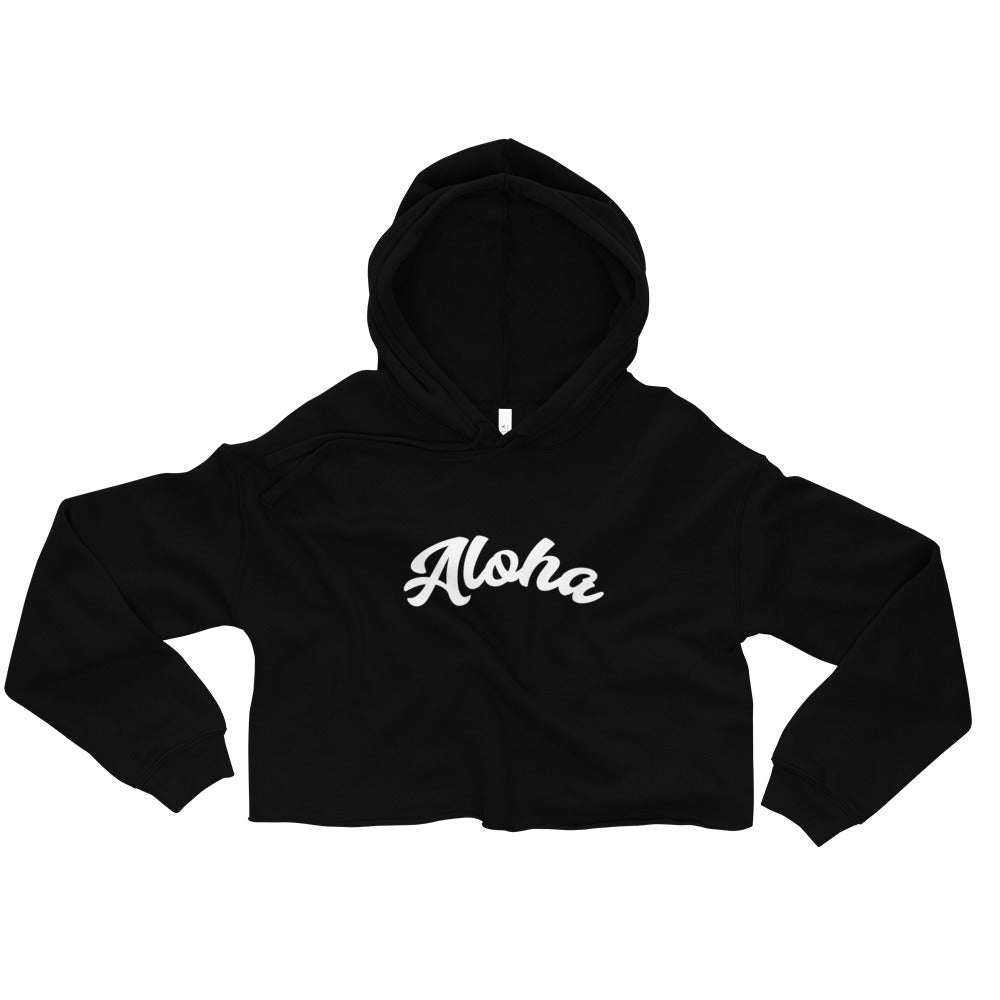 "Aloha" Crop Hoodie