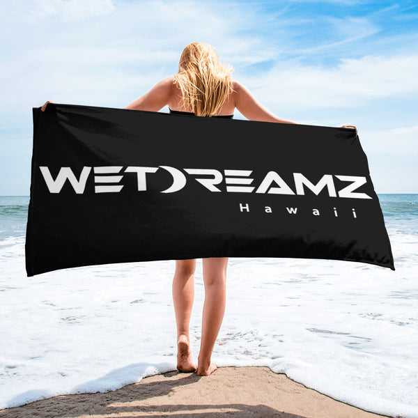 Black "Wet Dreamz Logo" Towel