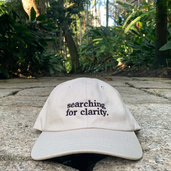 "Searching For Clarity" Dad Hat - Sand